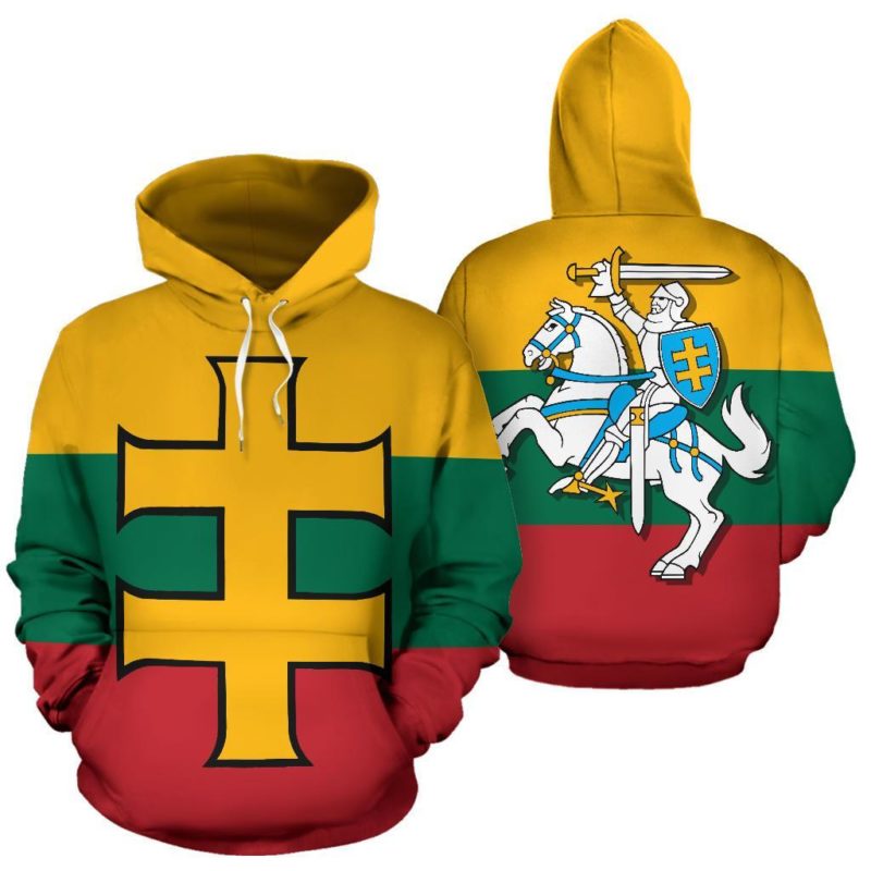 Lithuanian Cross Hoodie K4