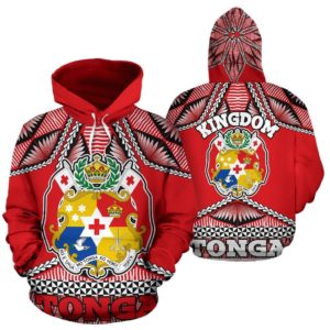Hoodie Tonga Polynesian - Coat Of Arms - Bn12