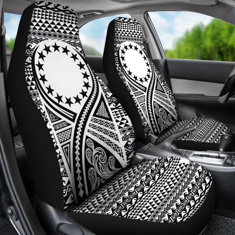 Cook Islands Car Seat Cover Lift Up Black - BN09
