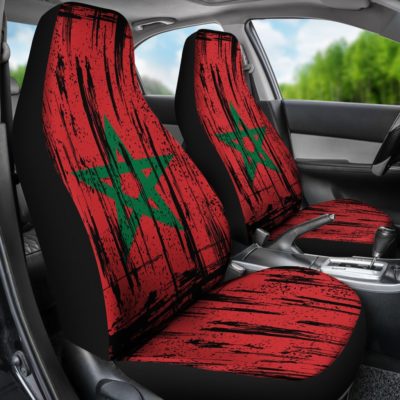 MOROCCO GRUNGE FLAG CAR SEAT COVER A0