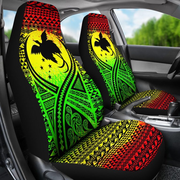 Papua New Guinea Car Seat Cover Lift Up Reggae - BN09