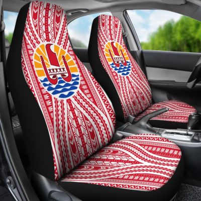 French Polynesia Flag Car Seat Covers - BN01
