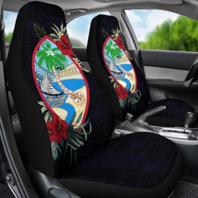 Guam Hibiscus Coat of Arms Car Seat Covers A02