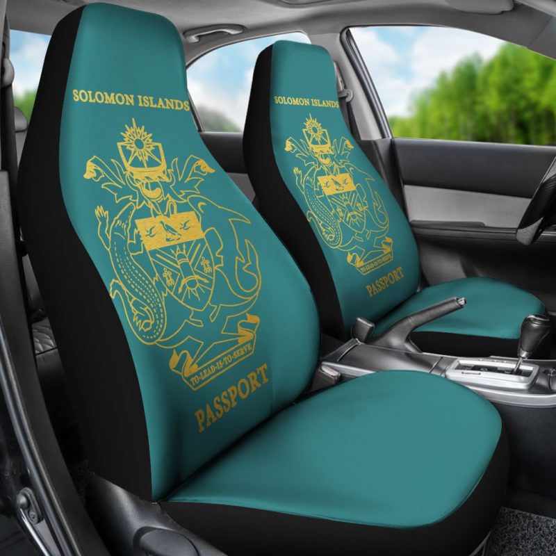 Solomon Islands Passport Car Seat Cover - BN04