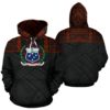 Samoa All Over Hoodie - Polynesian Is Front - Bn09