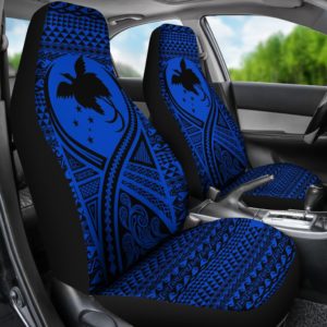 Papua New Guinea Car Seat Cover Lift Up Blue - BN09