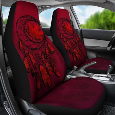 Canada Maple Leaf Dreamcatcher Car Seat Covers A02