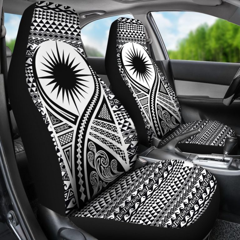 Marshall Islands Car Seat Cover Lift Up Black - BN09