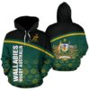 1stTheWorld Australia Rugby Hoodie - Curve Style - Bn15