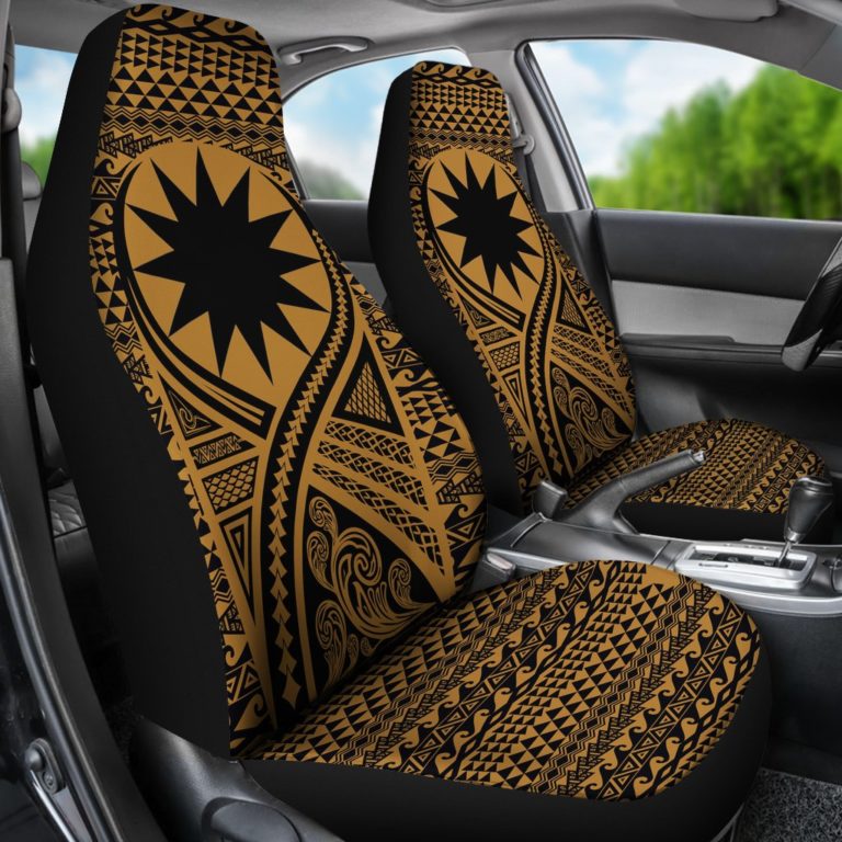 Nauru Car Seat Cover Lift Up Gold - BN09