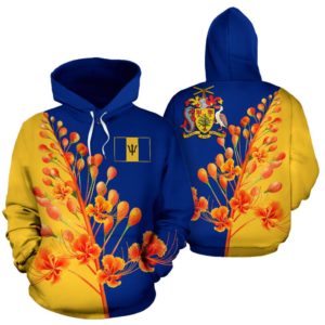 Pride of Barbados Flowers Hoodie K4