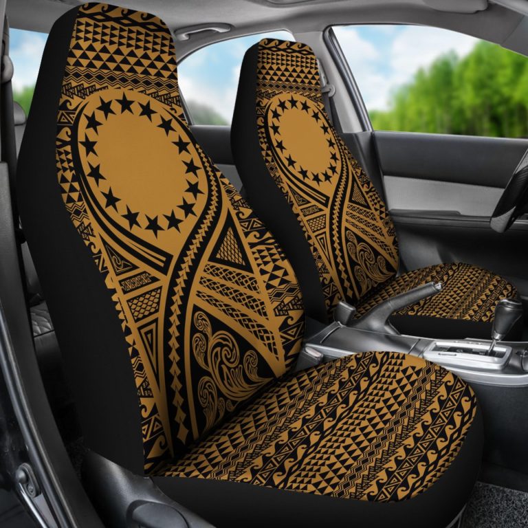 Cook Islands Car Seat Cover Lift Up Gold - BN09