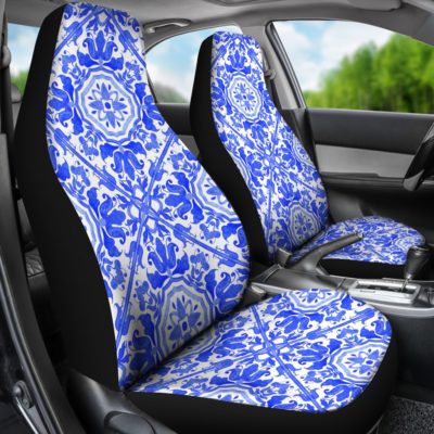 Portugal Car Seat Cover - Azulejos Pattern 02 Z3