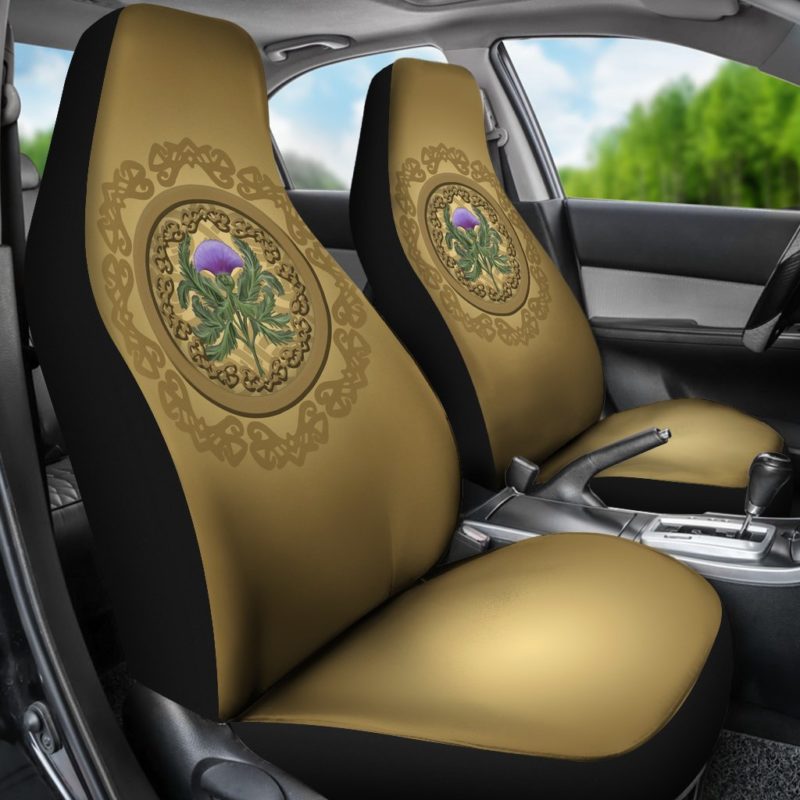 Luxurious golden thistle car seat cover A4