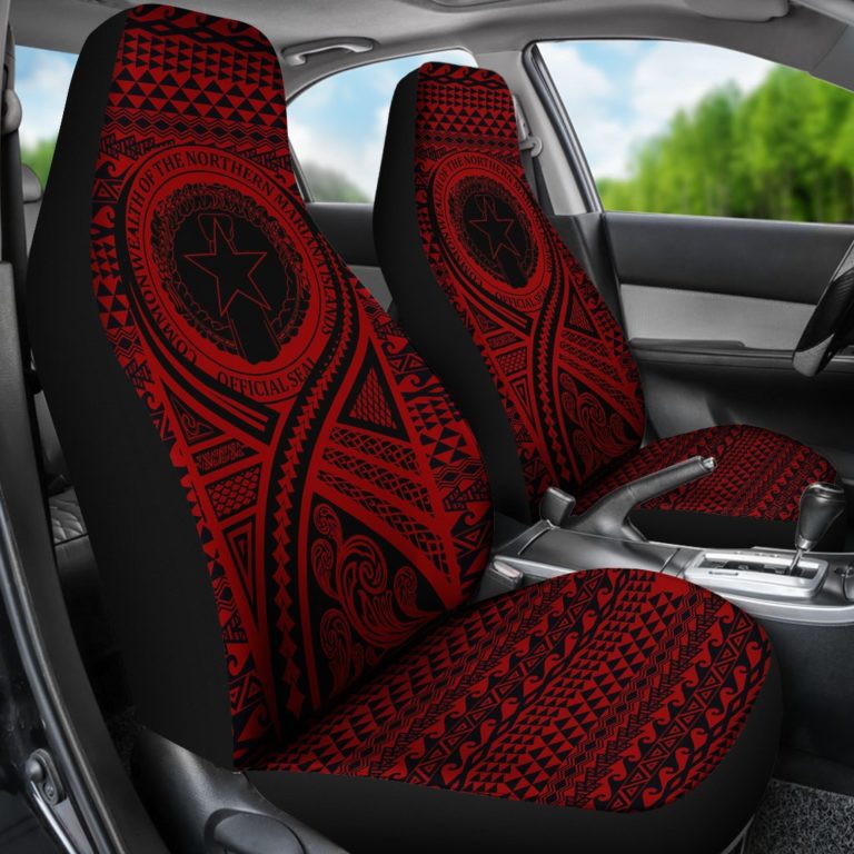 Northern Mariana Islands Car Seat Cover Lift Up Red - BN09