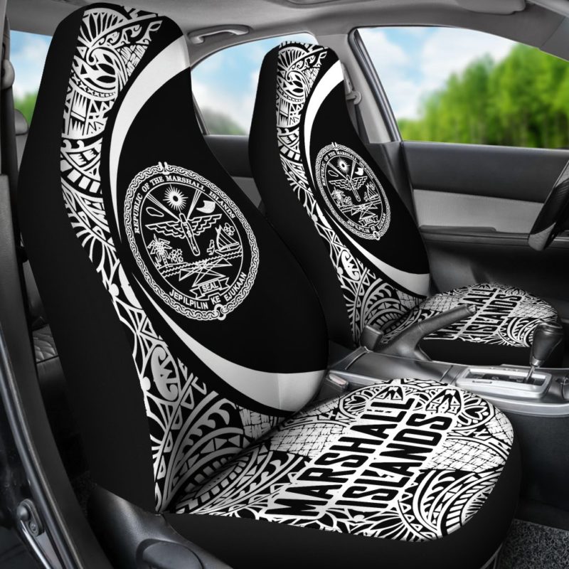 Marshall Islands Polynesian Car Seat Cover - Circle Style 01 - J4