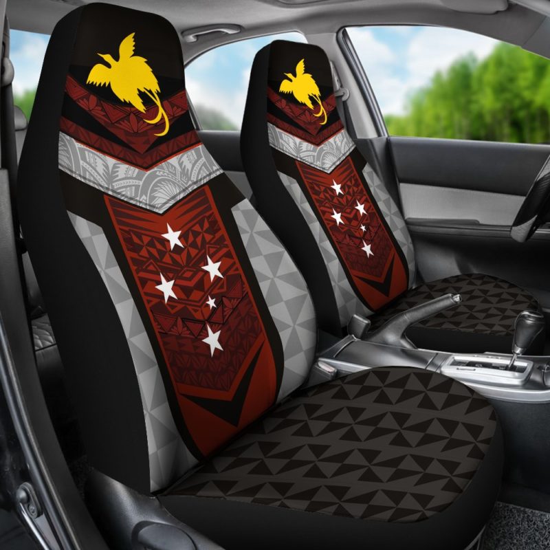 Papua New Guinea Polynesian Design Car Seat Covers K7