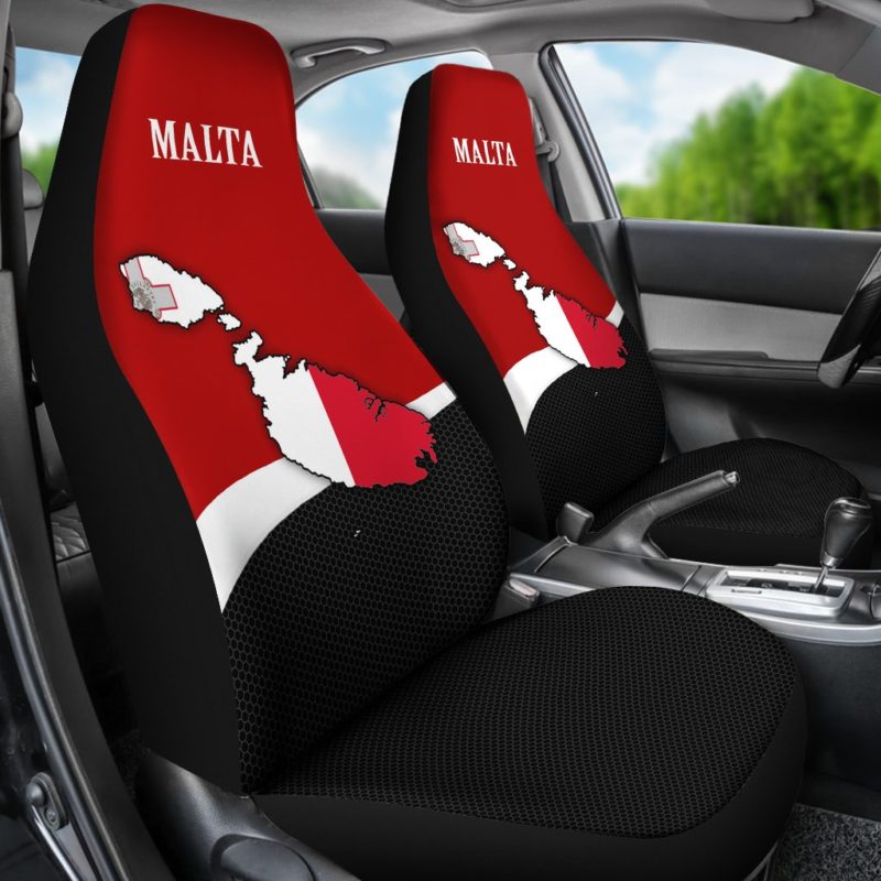 Malta Map Car Seat Covers (Set of 2) A5