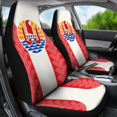 French Polynesia Tahiti Car Seat Cover - Coat of Arms A0