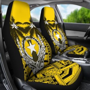 Northern Mariana Islands Coconut Car Seat Covers (Yellow) A02