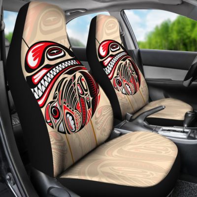 Canada Car Seat Covers - Haida Eagle And Killer Dog - BN04
