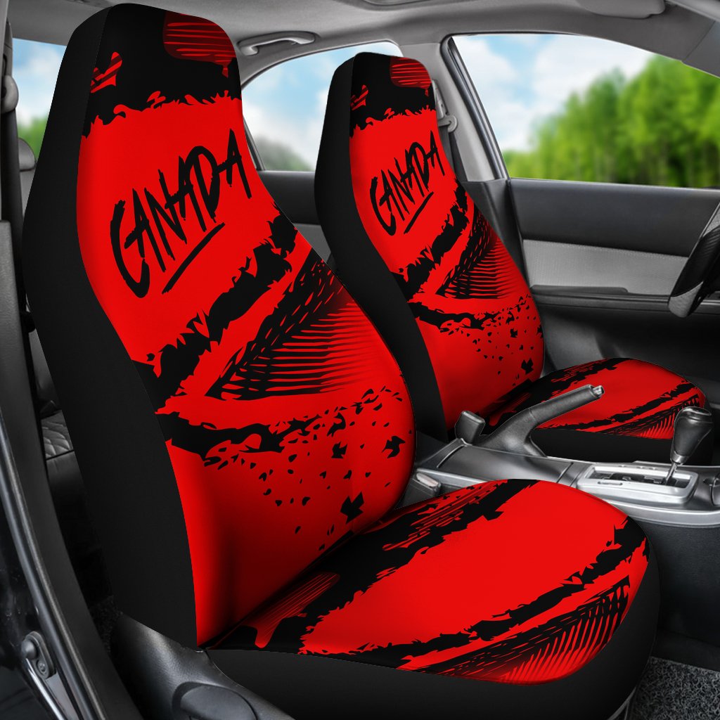 Car Seat Covers Red and Black Full Set Universal Fit Protectors Interior Seating 