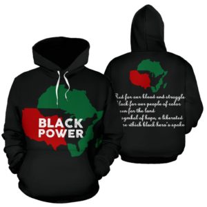 African-American Black Power Pullover Hoodie J0