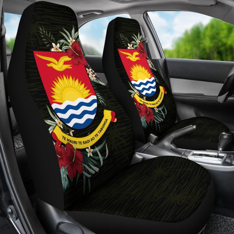 Kiribati Hibiscus Coat of Arms Car Seat Covers A02