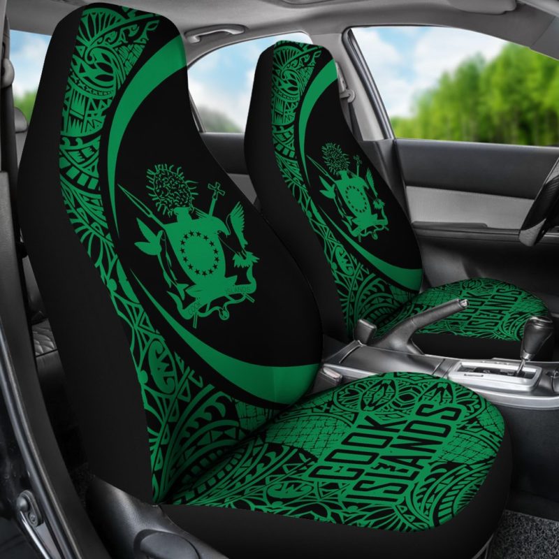 Cook Islands Polynesian Car Seat Cover - Circle Style 05 - J4