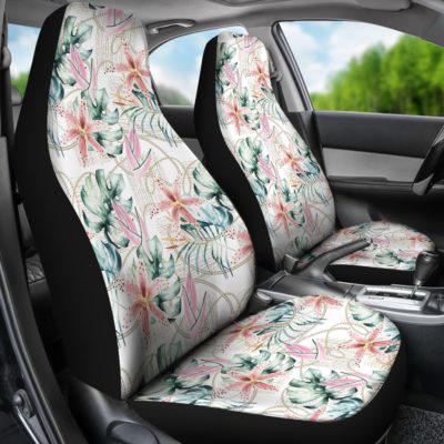 Hawaii Tropical Orchids Car Seat Covers J7