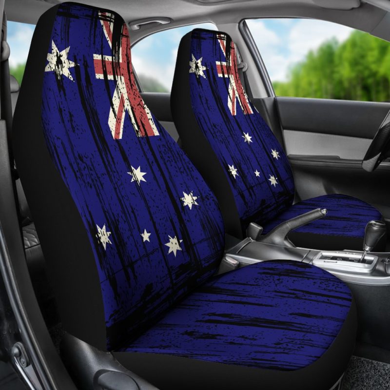 AUSTRALIA GRUNGE FLAG CAR SEAT COVER A0