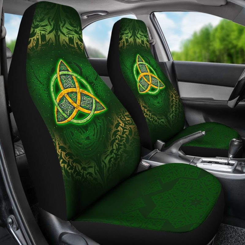 Celtic Knot Car Seat Cover - Celtic Green - BN01