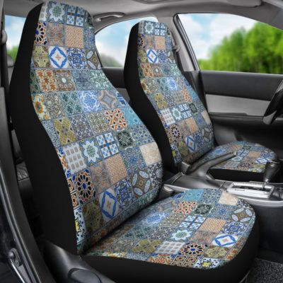 Portugal Car Seat Cover - Azulejos Pattern 09 Z3