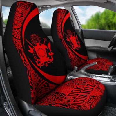Cook Islands Polynesian Car Seat Cover - Circle Style 02 - J4