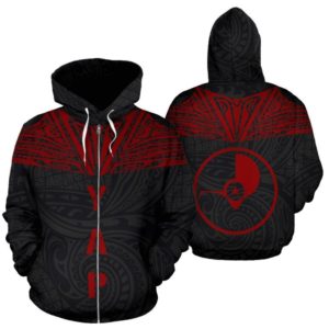 Yap All Over Zip-Up Hoodie - Red Neck Style - Bn04