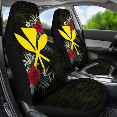 Hawaii Tropical Kanaka Maoli Hibiscus Car Seat Covers A02