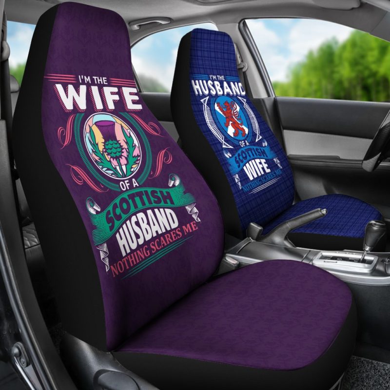 Scottish Couple Car Seat Covers A7