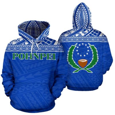 Pohnpei State All Over Hoodie - Federated States Of Micronesia - Bn01