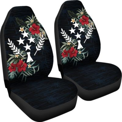 Kosrae Hibiscus Coat of Arms Car Seat Covers A02