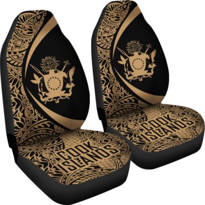 Cook Islands Polynesian Car Seat Cover - Circle Style 06 - J4