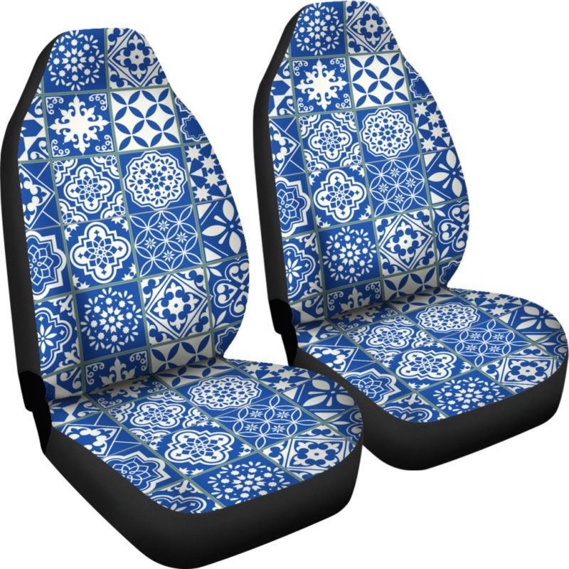 Portugal Car Seat Cover - Azulejos Pattern 16 Z3