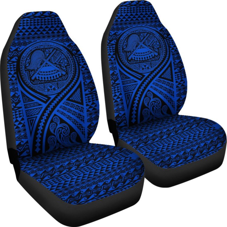 American Samoa Car Seat Cover Lift Up Blue - BN09