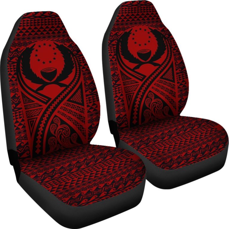 Pohnpei Car Seat Cover Lift Up Red - BN09