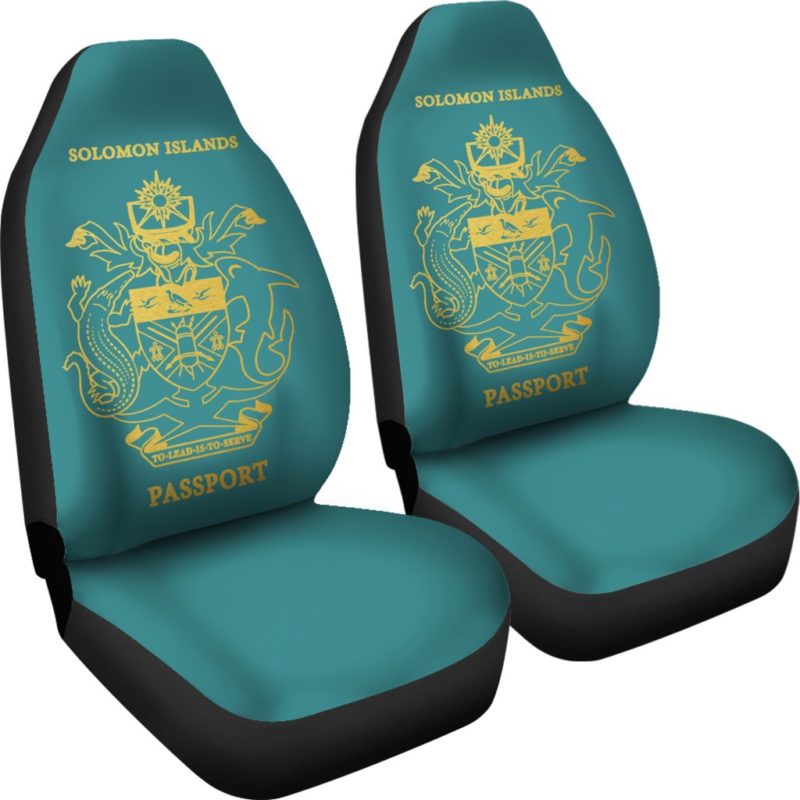 Solomon Islands Passport Car Seat Cover - BN04