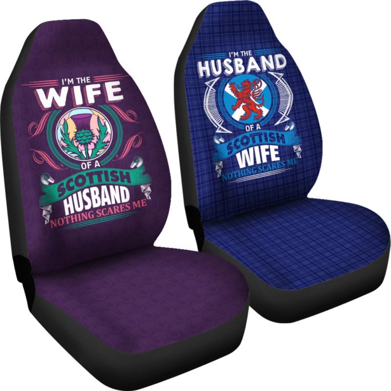Scottish Couple Car Seat Covers A7