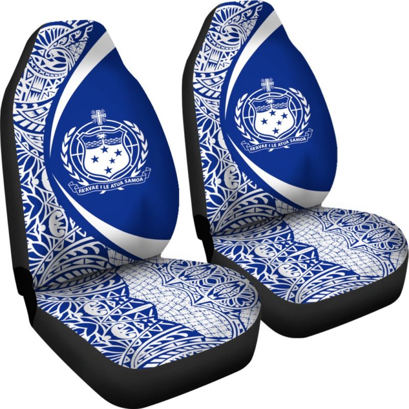 Samoa Polynesian Car Seat Covers - Circle Style - J1