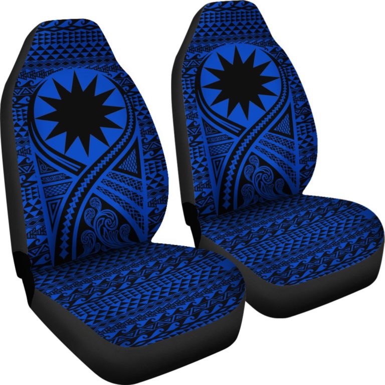 Nauru Car Seat Cover Lift Up Blue - BN09