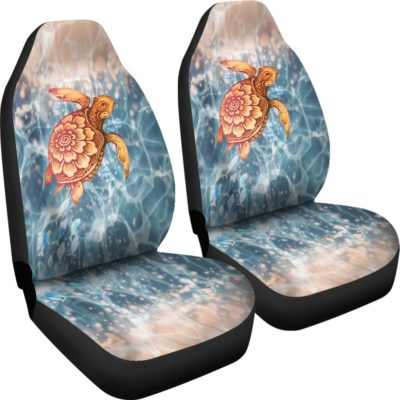 Turtle Hawaiian Car Seat Covers - Set of 2 - Universal Fit - 05 H9