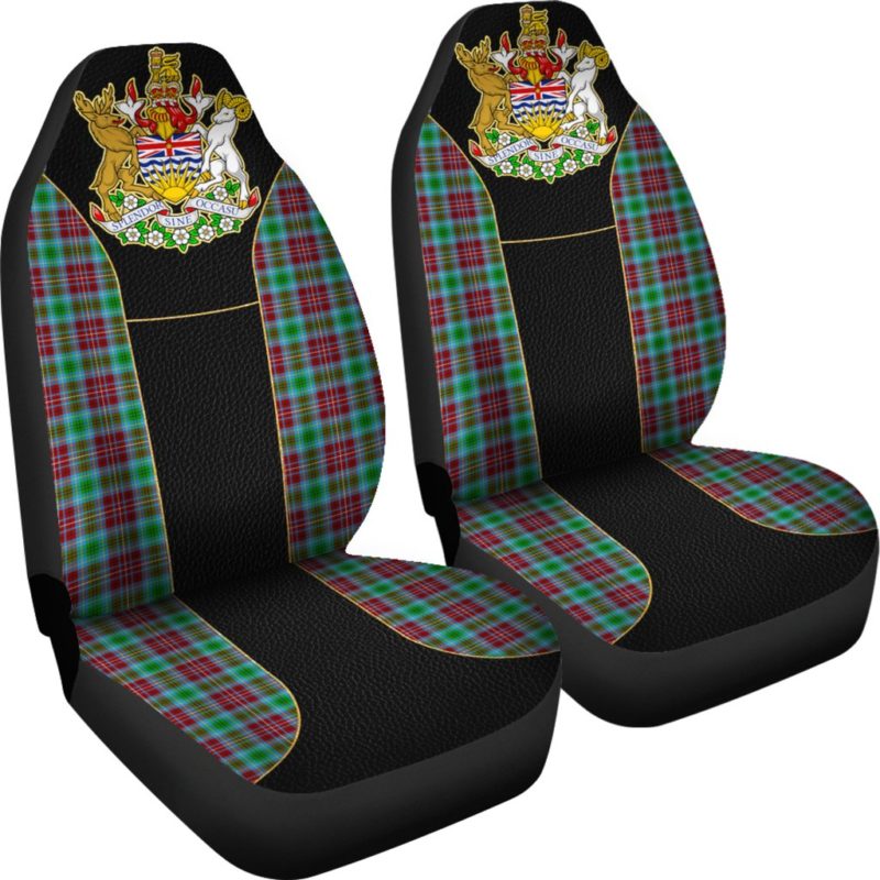 CANADA BRITISH COLUMBIA COAT OF ARMS GOLDEN CAR SEAT COVERS TH9