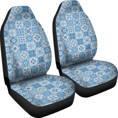 Portugal Car Seat Cover - Azulejos Pattern 08 Z3